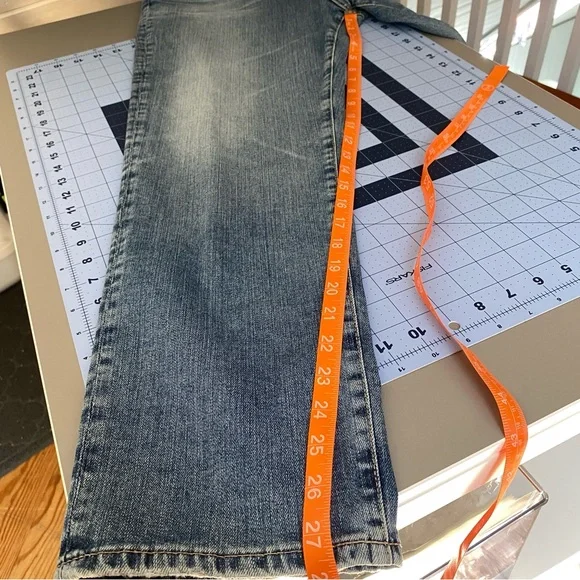 Adriano Goldschmeid AG-ED The Isabelle High-Rise Straight Crop Jeans Size 32 - Picture 10 of 13